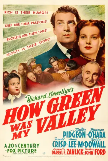Poster to the movie "How Green Was My Valley" #989725