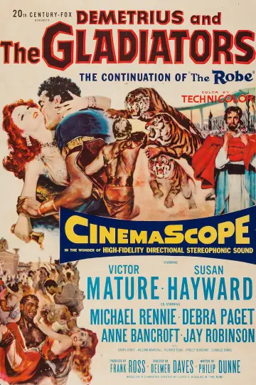 Poster to the movie "Demetrius and the Gladiators" #1044552