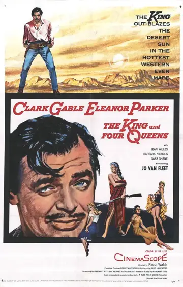 Poster to the movie "The King and Four Queens" #1076411