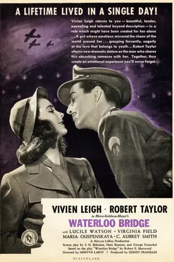Poster to the movie "Waterloo Bridge" #904680