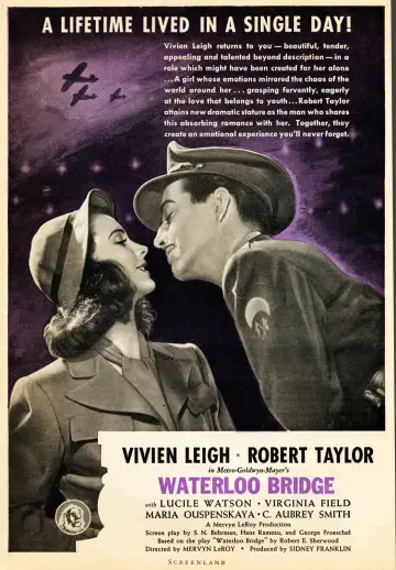Poster to the movie "Waterloo Bridge" #904685