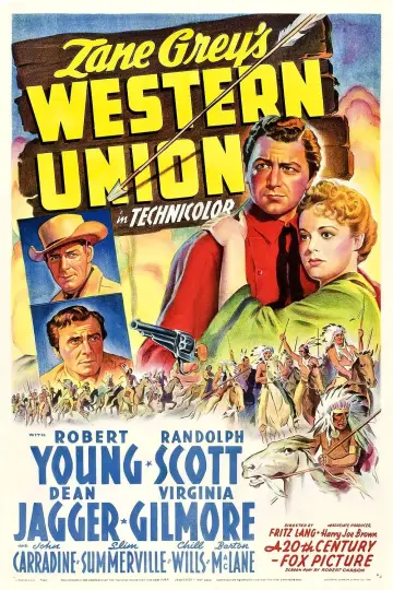 Poster to the movie "Western Union" #493806
