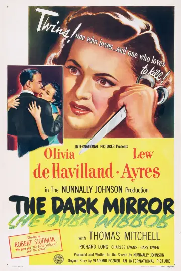 Poster to the movie "The Dark Mirror" #1073362