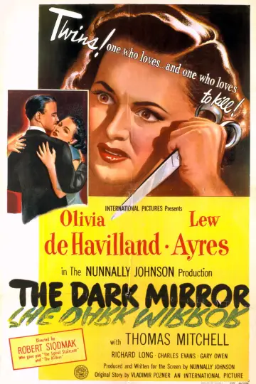 Poster to the movie "The Dark Mirror" #1073364