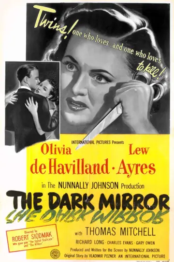 Poster to the movie "The Dark Mirror" #1073366
