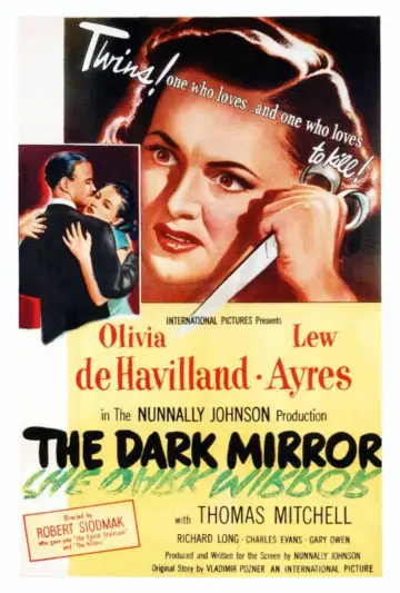 Poster to the movie "The Dark Mirror" #1073373