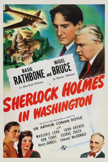 Poster to the movie "Sherlock Holmes in Washington" #1054016
