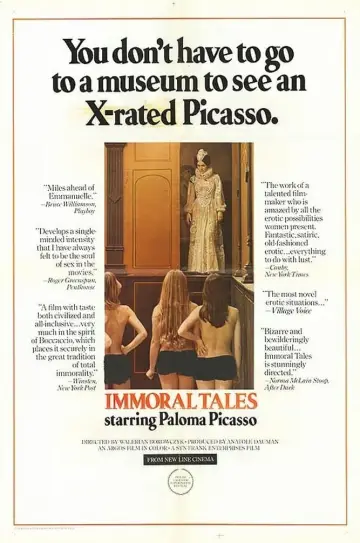 Poster to the movie "Immoral Tales" #107403