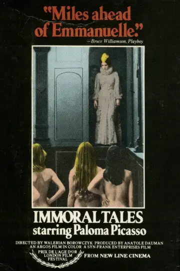 Poster to the movie "Immoral Tales" #858063
