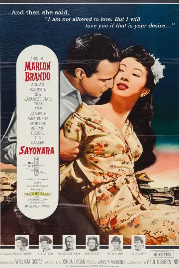 Poster to the movie "Sayonara" #1090062