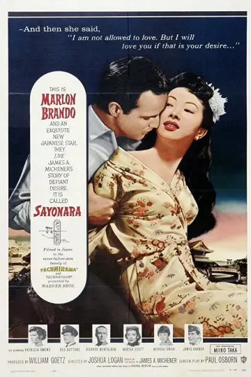 Poster to the movie "Sayonara" #1090070