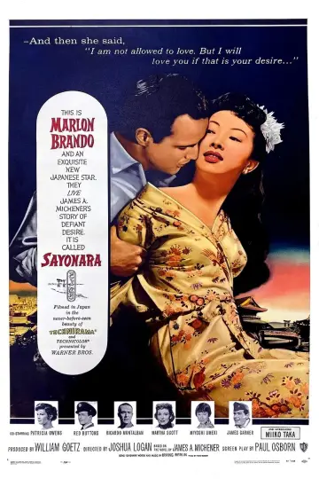 Poster to the movie "Sayonara" #1090076