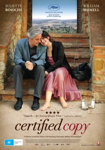 Poster to the movie "Certified Copy" #993089