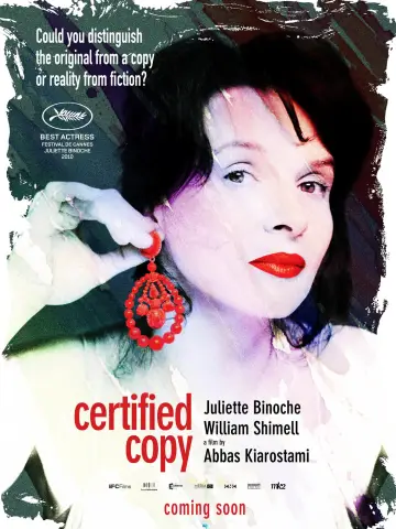Poster to the movie "Certified Copy" #993090