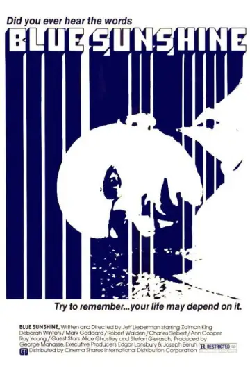 Poster to the movie "Blue Sunshine" #680189