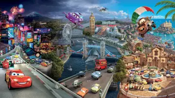 Backdrop to the movie "Cars 2" #586097