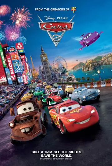 Poster to the movie "Cars 2" #586167