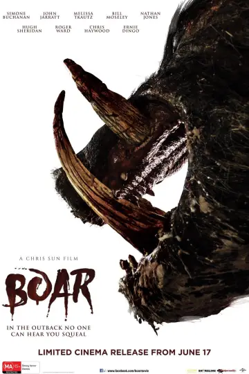 Poster to the movie "Boar" #882363