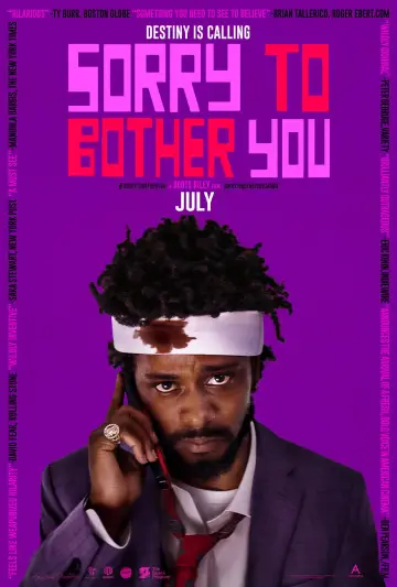 Poster to the movie "Sorry to Bother You" #882679