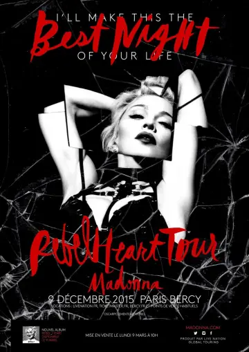 Poster to the movie "Madonna: Rebel Heart Tour" #1091405