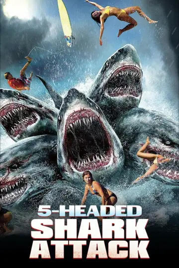 5 Headed Shark Attack poster
