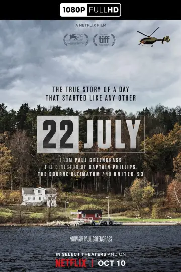 Poster to the movie "22 July" #991367