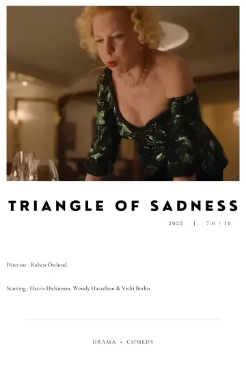 Poster to the movie "Triangle of Sadness" #454402