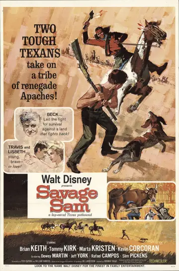 Poster to the movie "Savage Sam" #678443
