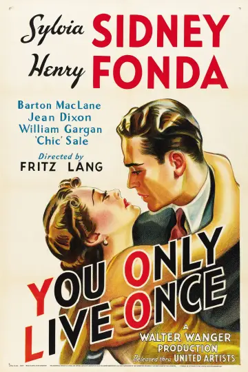 Poster to the movie "You Only Live Once" #1082487
