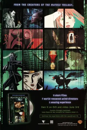 Poster to the movie "The Animatrix" #675552