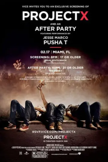 Poster to the movie "Project X" #663980