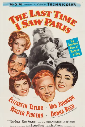 Poster to the movie "The Last Time I Saw Paris" #1052535