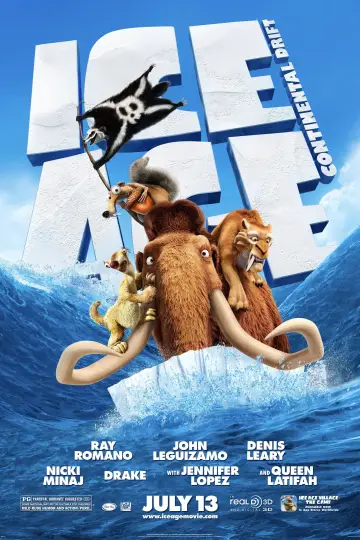 Poster to the movie "Ice Age: Continental Drift" #586383