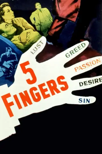 Poster to the movie "5 Fingers" #1124878