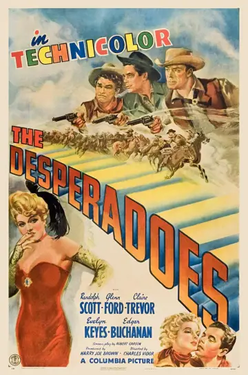 Poster to the movie "The Desperadoes" #1129447