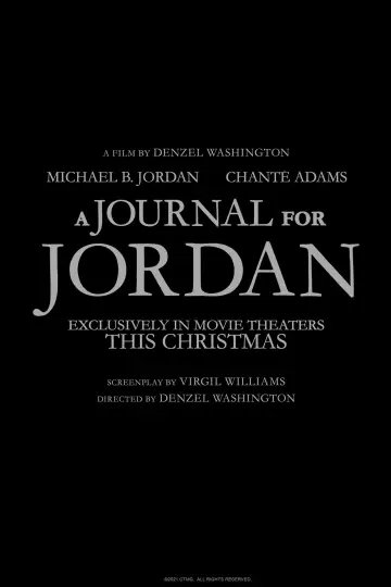 Poster to the movie "A Journal for Jordan" #1025859
