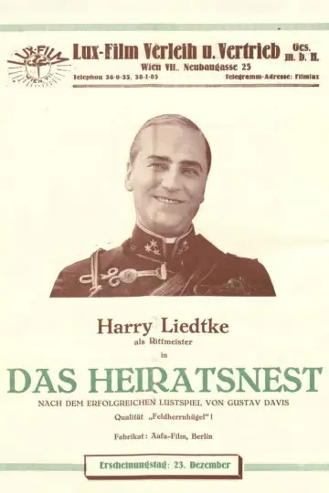 Poster to the movie "Das Heiratsnest" #743927