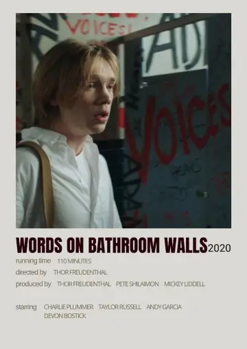 Poster to the movie "Words on Bathroom Walls" #983720