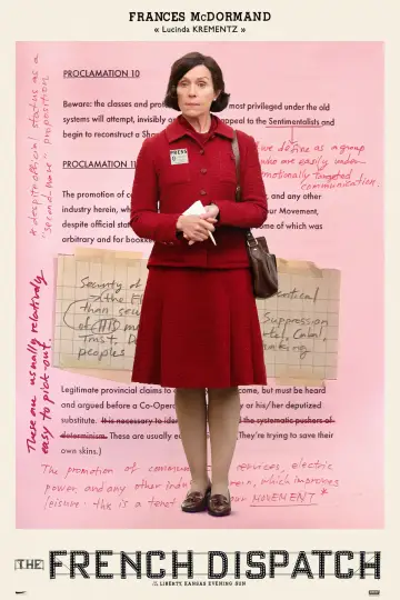 Poster to the movie "The French Dispatch" #654965