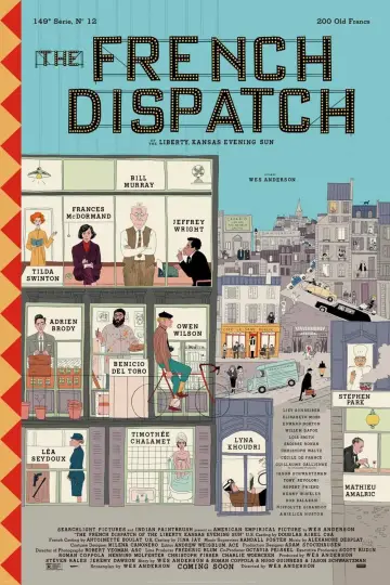 Poster to the movie "The French Dispatch" #92359