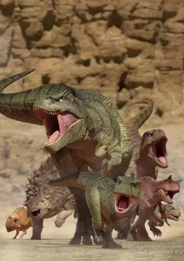 Poster to the movie "Dino King: Journey to Fire Mountain" #1012849