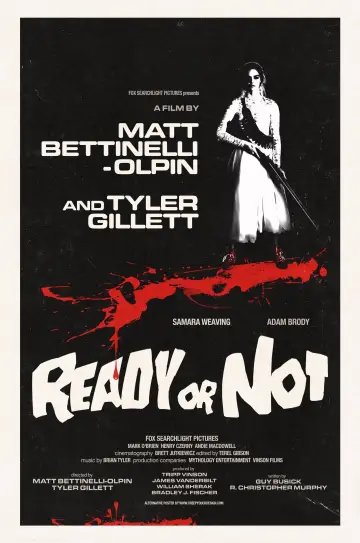 Poster to the movie "Ready or Not" #479914