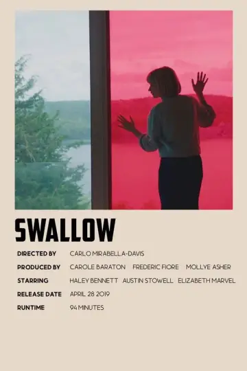 Poster to the movie "Swallow" #884716