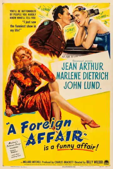 Poster to the movie "A Foreign Affair" #1063028