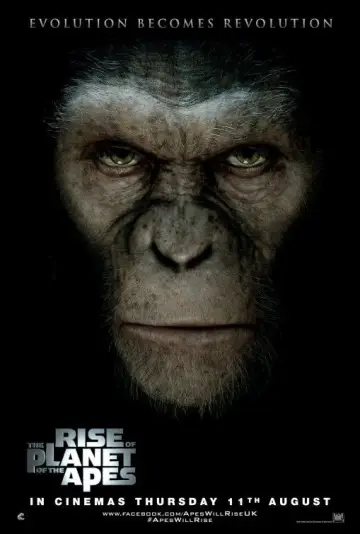 Poster to the movie "Rise of the Planet of the Apes" #598963