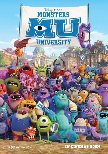 Poster to the movie "Monsters University" #837517