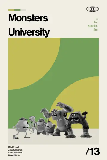 Poster to the movie "Monsters University" #961129
