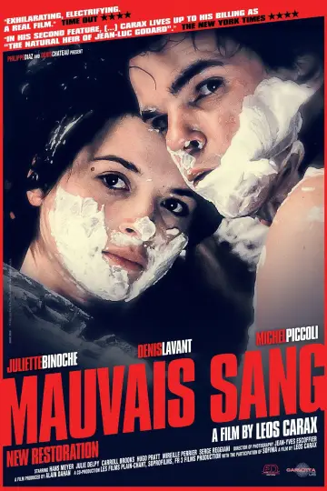 Poster to the movie "Mauvais Sang" #865871