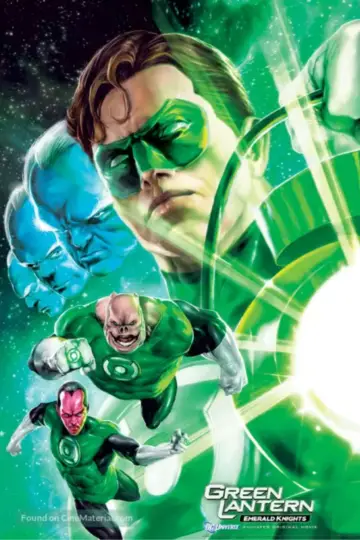 Poster to the movie "Green Lantern: Emerald Knights" #996694