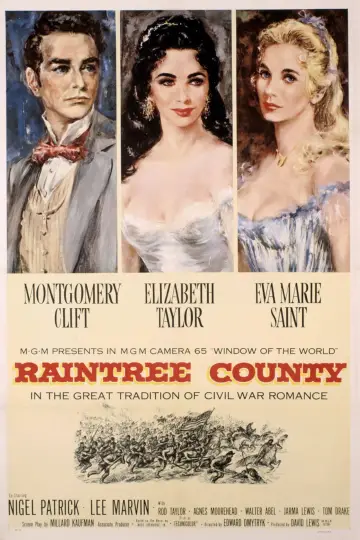 Poster to the movie "Raintree County" #743519